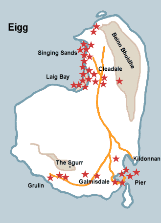 map of Eigg